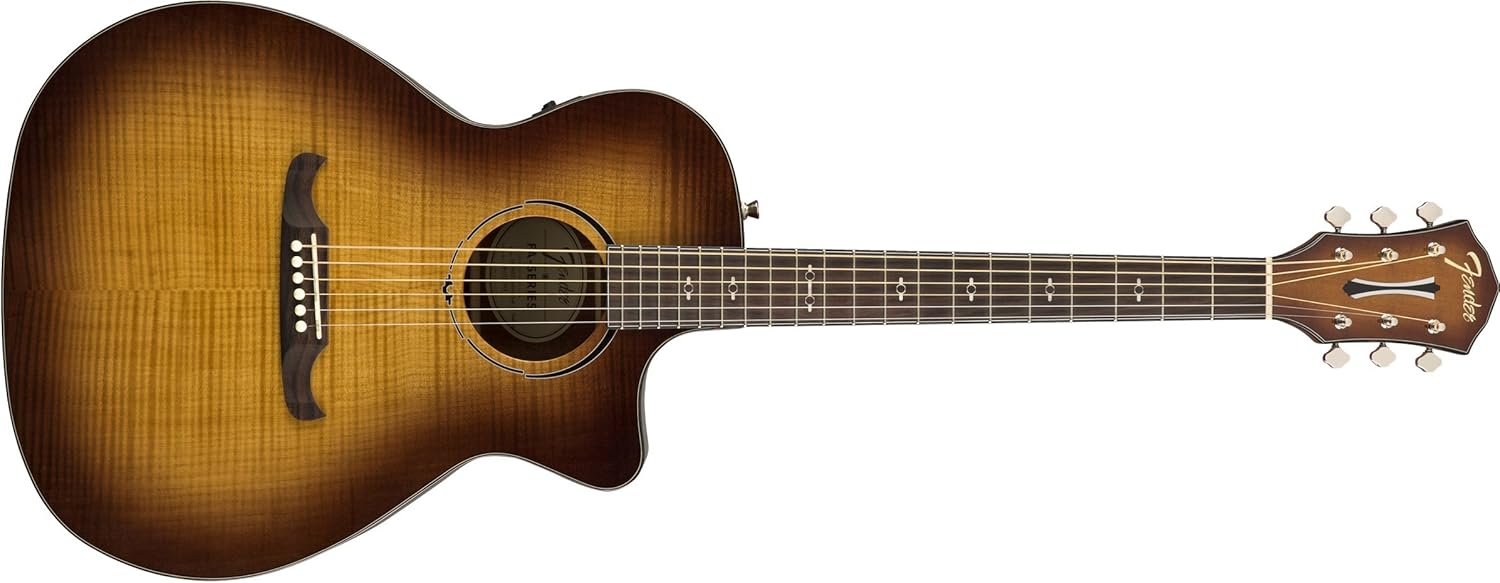 Fender FA345CE Auditorium Bodied Acoustic Guitar 3Tone Tea Burst Amazon.co.uk Musical