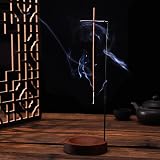 Meng Jiaran Walnut Wood Incense Holder, Modern Design for Home Decor view 7