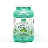 BeBeauty Mint Honey Mineral Salt Nourishing 1 Gallon | Exfoliate &amp; Revitalize, Refreshing Mint Fragrance, Spa-Like Experience