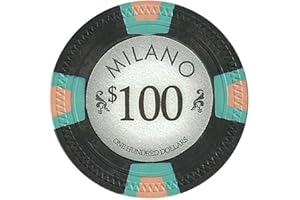 Milano Poker Chips by Claysmith Gaming. Casino Quality Clay Poker Chips in Sets of 25