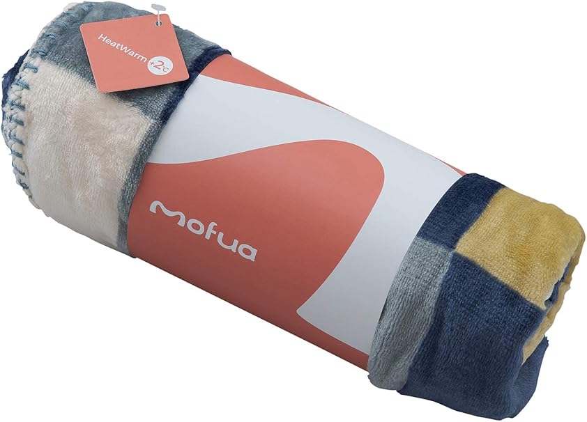 Amazon Co Jp ひざ掛け 毛布 Mofua モフア プレミアムマイクロファイバー Heatwarm発熱 2 タイプ ひざかけ 70 100ｃｍ チェック柄グリーン c9 ホーム キッチン