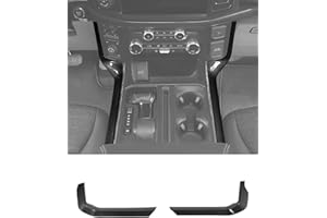 Savadicar Carbon Fiber Interior Accessories - Floor Console Side Strips Trim Cover for Ford F150 (2021-present) - Premium Texture Interior Decor Upgrade Option, 1 PC