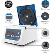 Labasics Digital Benchtop Centrifuge 4000 RPM 15ml x 8 Angle Rotor 1780xg 220V view 3