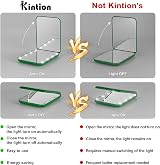 Kintion Pocket Mirror 1X/3X LED Compact Travel Two-Sided Green view 7