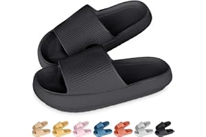 Pillow Slides Slippers for Women Men Cloud Slides Cloud Ultra-Soft Slippers Anti-Slip Open Toe House Slippers Unisex Bathroom