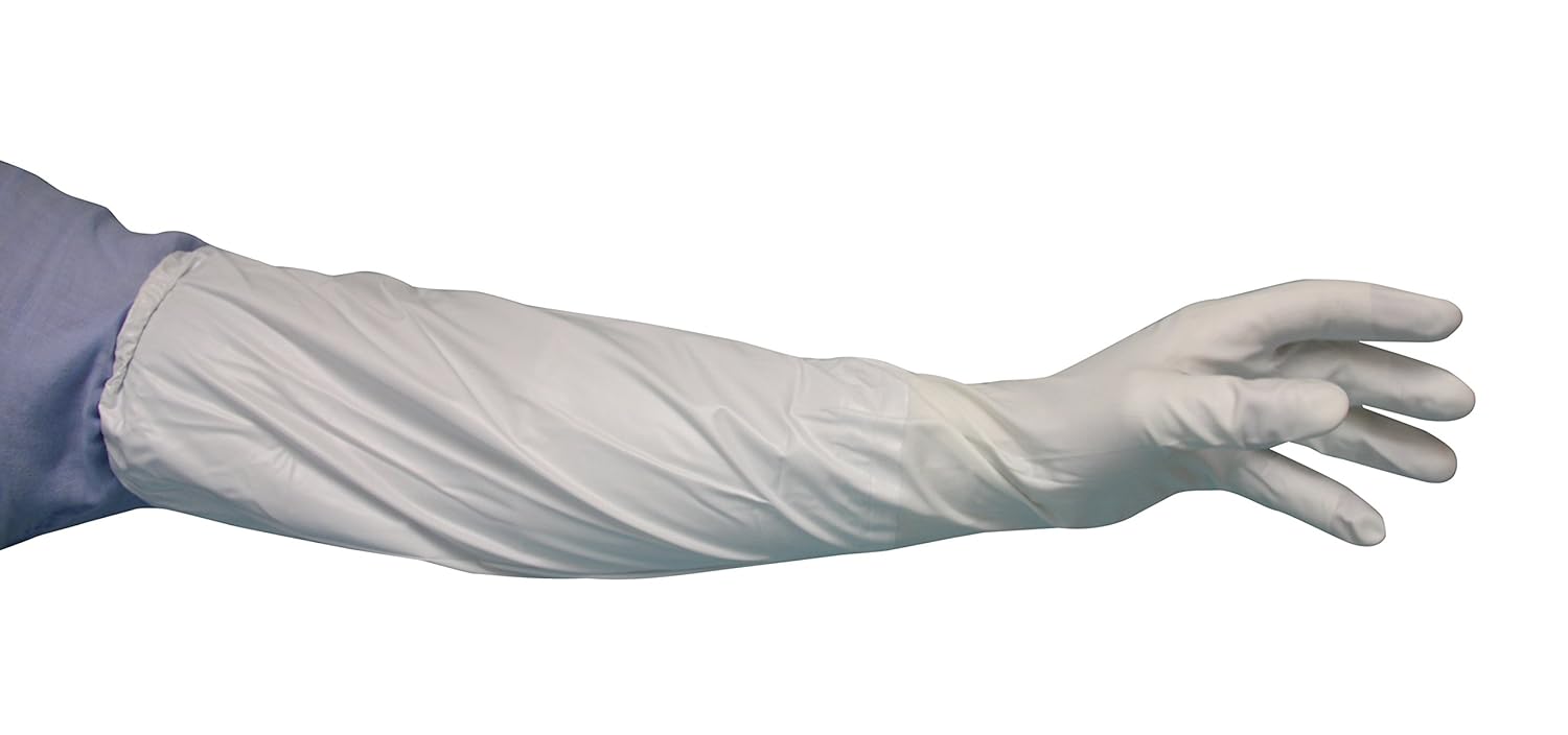 Renco R13VIN621XL Vinyl Extendo Gloves, XLarge, Clear