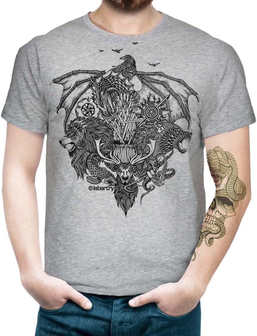Labartry Men's Round Neck Artist Cotton T-Shirt ' Valar Morgulis', | Game of Thrones | GOT