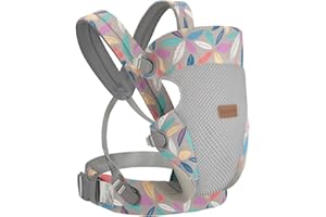 BABYPARK 3-in-1 Baby Carrier Newborn to Toddler - Ergonomic(7.5-45lbs),Cozy Baby Carrier，Enhanced Lumbar Support，Easily AdjustableLightweight & Breathable Child Carrier (Leaf)