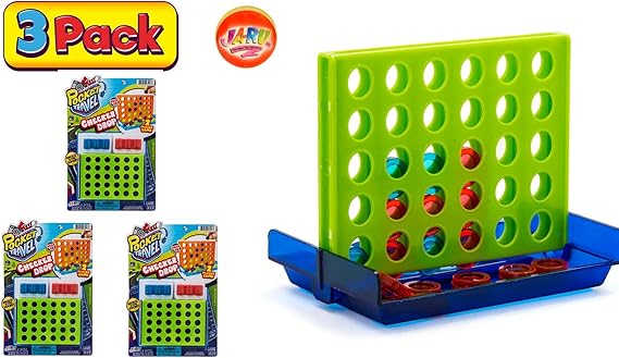 Checker Drop by JA-RU | Portable Board Game Pack of 3 | Item #3253