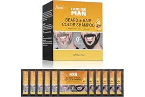 MGLIMZ Beard Coloring For Men for Gray Hair to Black, Men's Beard Dye Instant Black for Fast, Easy Use, Maintain Beard Color 