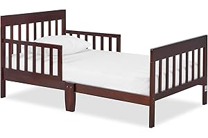 Dream On Me Finn Toddler Bed in Espresso, Greenguard Gold and JPMA Certified, Non-Toxic Finish, Made of Sustainable New Zeala