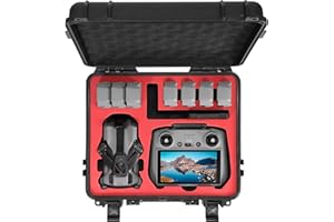 FPVtosky Hard Case for DJI Mini 5 Pro/Fly More Combo/Plus, Waterproof Carrying Case for Mavic/Mini5 Pro RC 2 Accessories [ CA