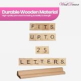 WedDecor Wooden Letter Tile Racks Replacement Board Game Spell Word Game Craft view 7