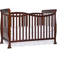 Dream On Me Violet 7-In-1 Convertible Life Style Crib In Espresso, Greenguard Gold Certified, 4 Mattress Height Settings, Mad