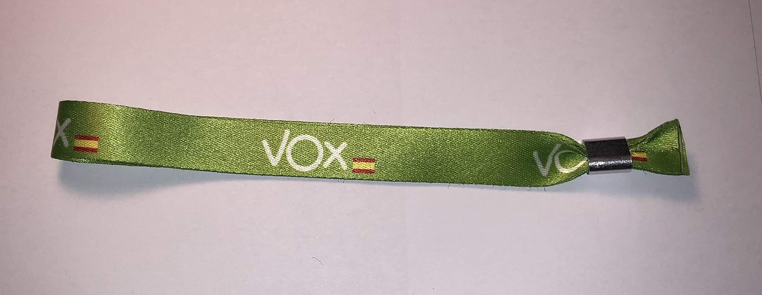 PULSERA VOX VERDE - BANDERA ESPAÑA - MÁXIMA CALIDAD: Amazon.es ...