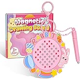 Easter Basket Essentials,Toys for Girls Age 3 4 6 7 8,Sensory Fidget LearningToy,Birthday Gift,Bunny Magnetic Drawing Board for Toddlers Kids 3+,Valentines Day,Travel Magnet Game for Airplane Car Ride