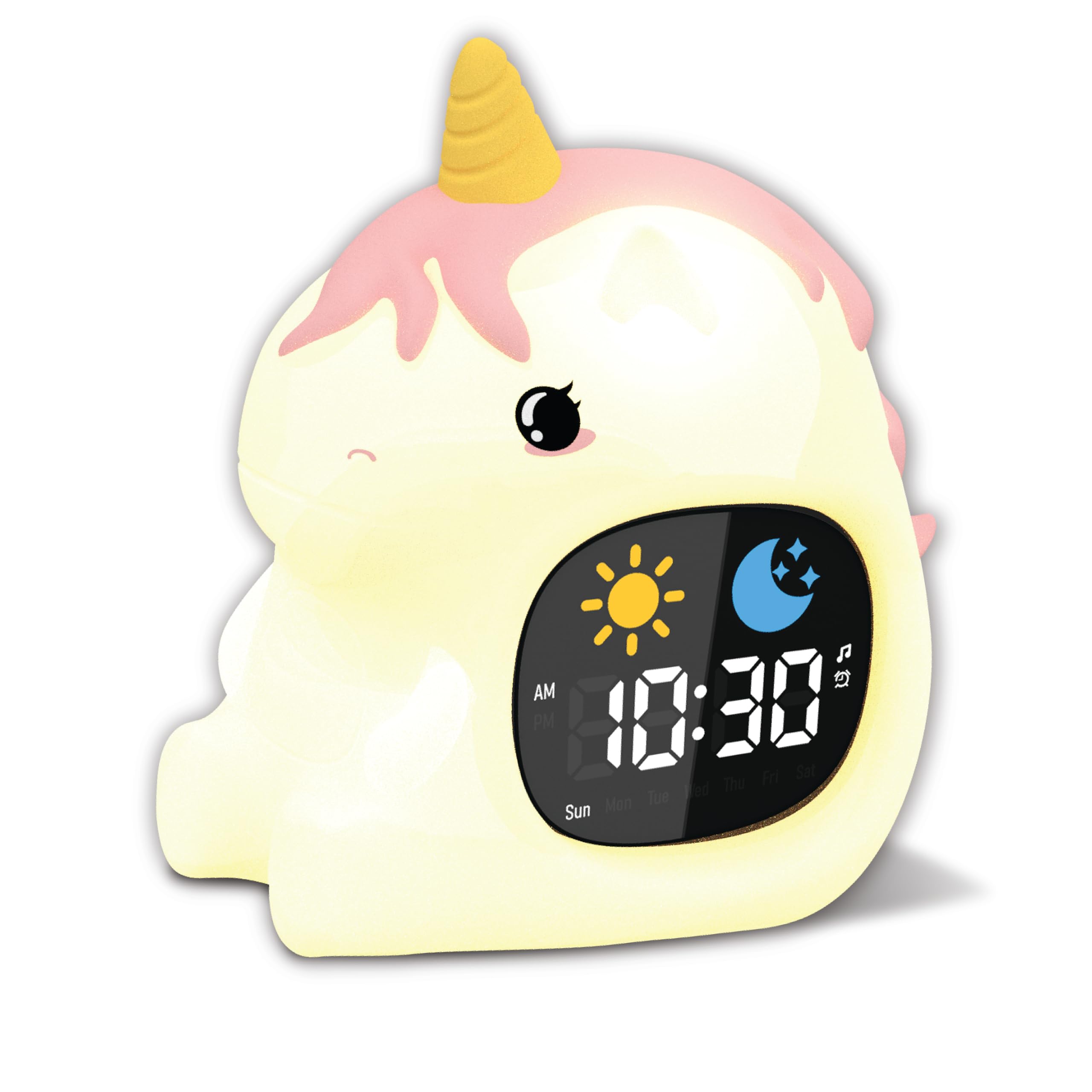 Groov-e Unicorn Kids Alarm Clock with Ni...