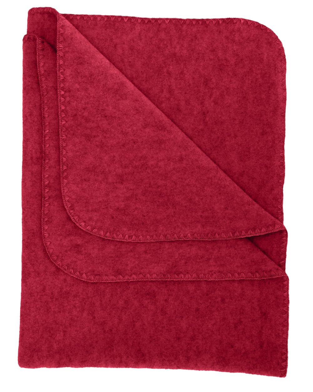 Angel nature, baby fleece blanket with mussel edge, 100% wool (kbT) (80 x 100 cm, jasper melange)