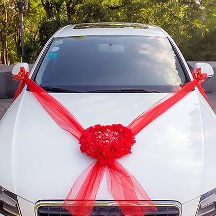 Homebeast Artificial Flowers Bouquet Set For Wedding Car
