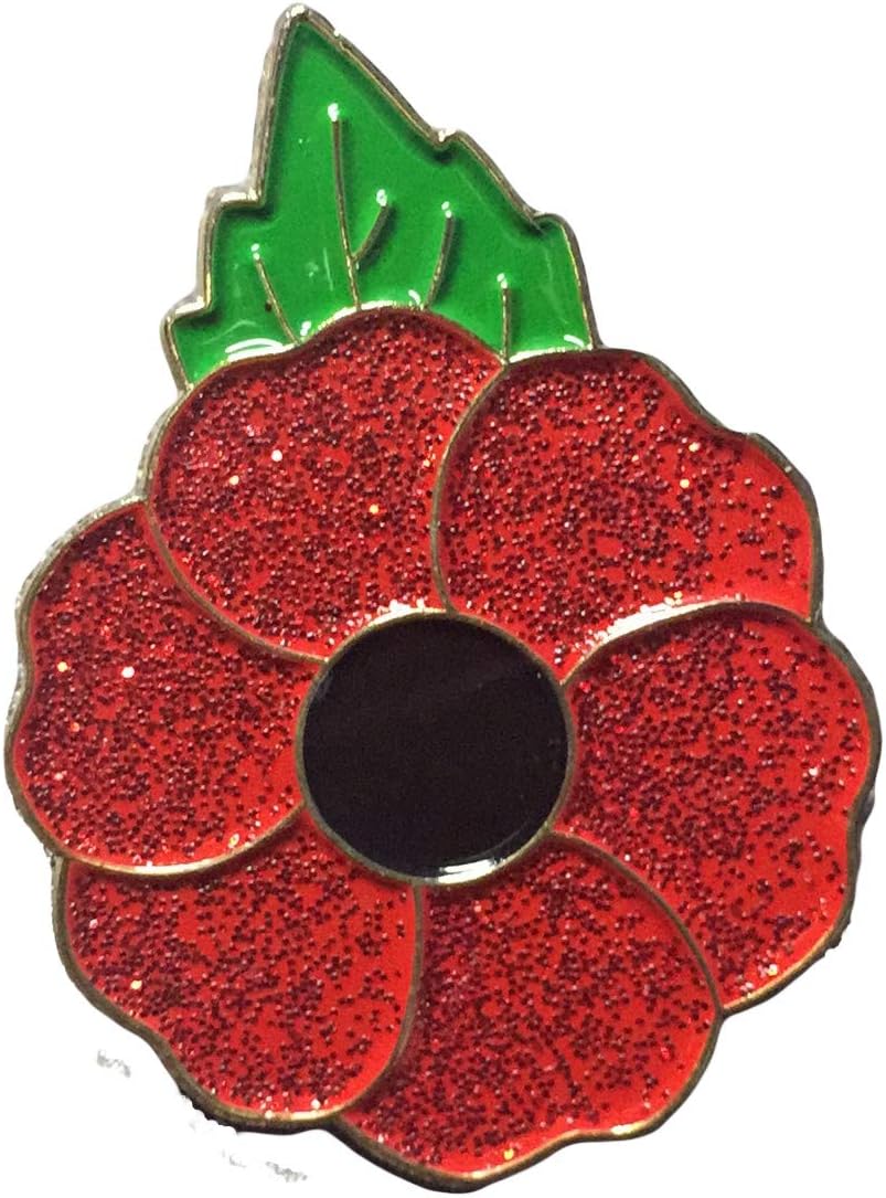 Red Poppy Badges and Pins 2021 Never Remembrance Day Brooch