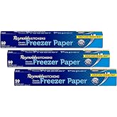 Reynolds Kitchens Plastic Coated Freezer Paper | Fight Freezer Burn with Reynolds Freezer Paper | Perfect for Arts &amp; Crafts &amp; Applique | Pack of 3 Rolls, 381mm x 12m