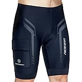 Men's Cycling Shorts Anti-Slip Leg 4D Padded Bike Shorts with 3-Pockets Breathable Biking Bicycle Motorcycle Half-Pants