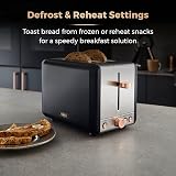 Tower Cavaletto T20036RG 2-Slice Toaster Defrost Reheat 850W Rose Gold view 5