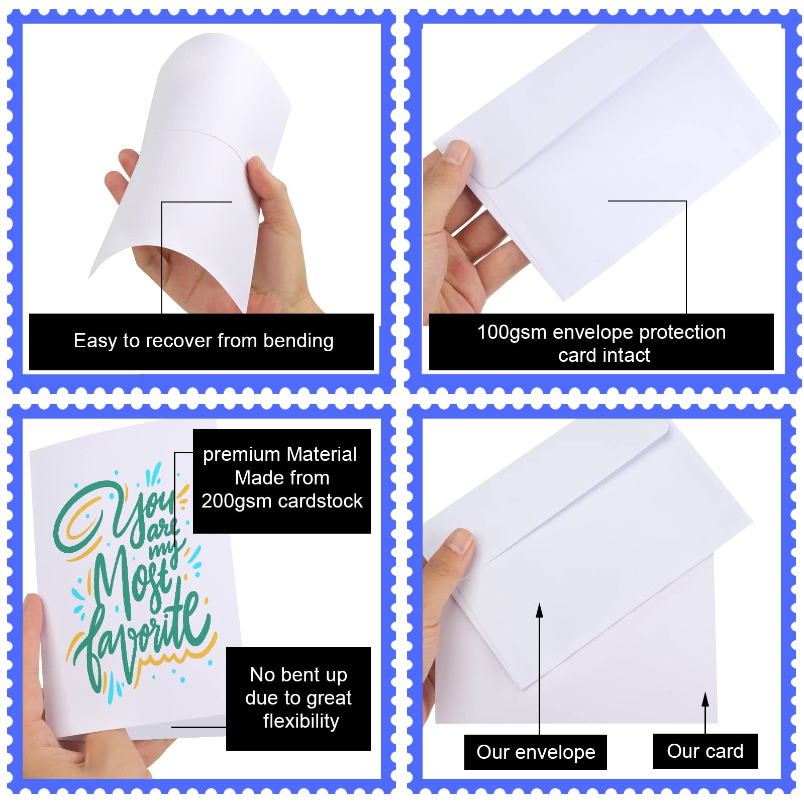Mua Blank Cards and Envelopes 4x6, 30 Pack White Invitation Cardstock ...