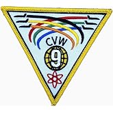 Carrier Air Wing CVW-9 Patch &ndash; With Hook and Loop