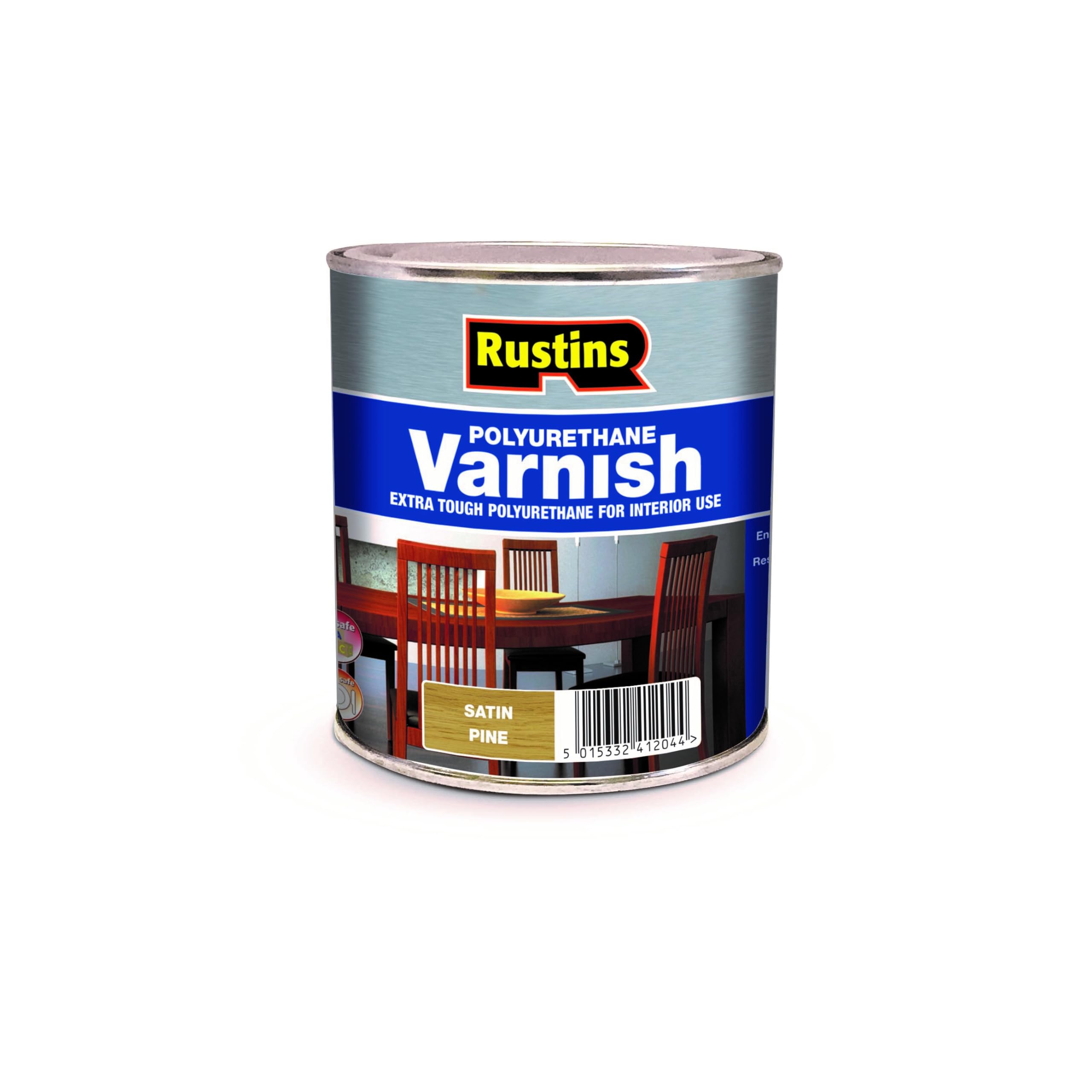 RUSTINS POSP1000 Polyurethane Varnish, Pine Satin, 1 l