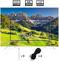 Projector Screen Outdoor, Vamvo Portable Projectors