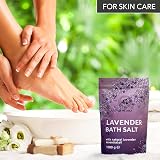 AROMATIKA Bath Sea Salt Lavender 3x1000g Natural Essential Oil Sleep Stress view 6