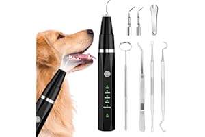 NI-SHEN Dog Plaque Remover for Teeth,Pet Ultrasonic Tooth Cleaner,Teeth Cleaning Kit -Tartar Remover for Teeth Stains for Dog