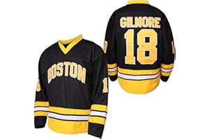 PHM Mens Boston Happy Gilmore 18 Adam Sandler 1996 Movie Ice Hockey Jersey Stitched