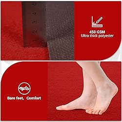 PBHEPJ 4ft x 50ft Extra Thick Red Carpet Runner for