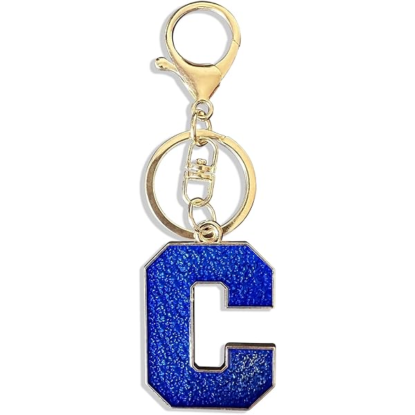 Retui Red Black Letter A-Z Keychain for Women Men Purse Handbags