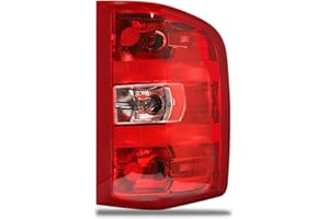 Lathsy Tail Light Assembly Compatible With 2007-2013 Chevy Silverado 1500 2500HD 3500HD GMC Sierra 2500 HD 3500 HD (Red Borde