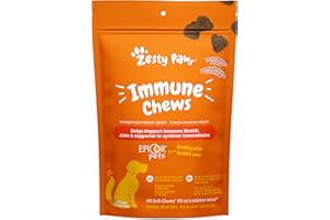 Dog Immune Chews - Dog Supplements for Immune Support & Gut Health Formulated with Salmon Oil and Omega 3 for Itchy Skin Reli