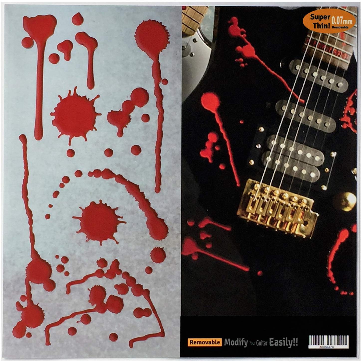 Inlay Stickers for Guitars & Bass - Splattered Blood