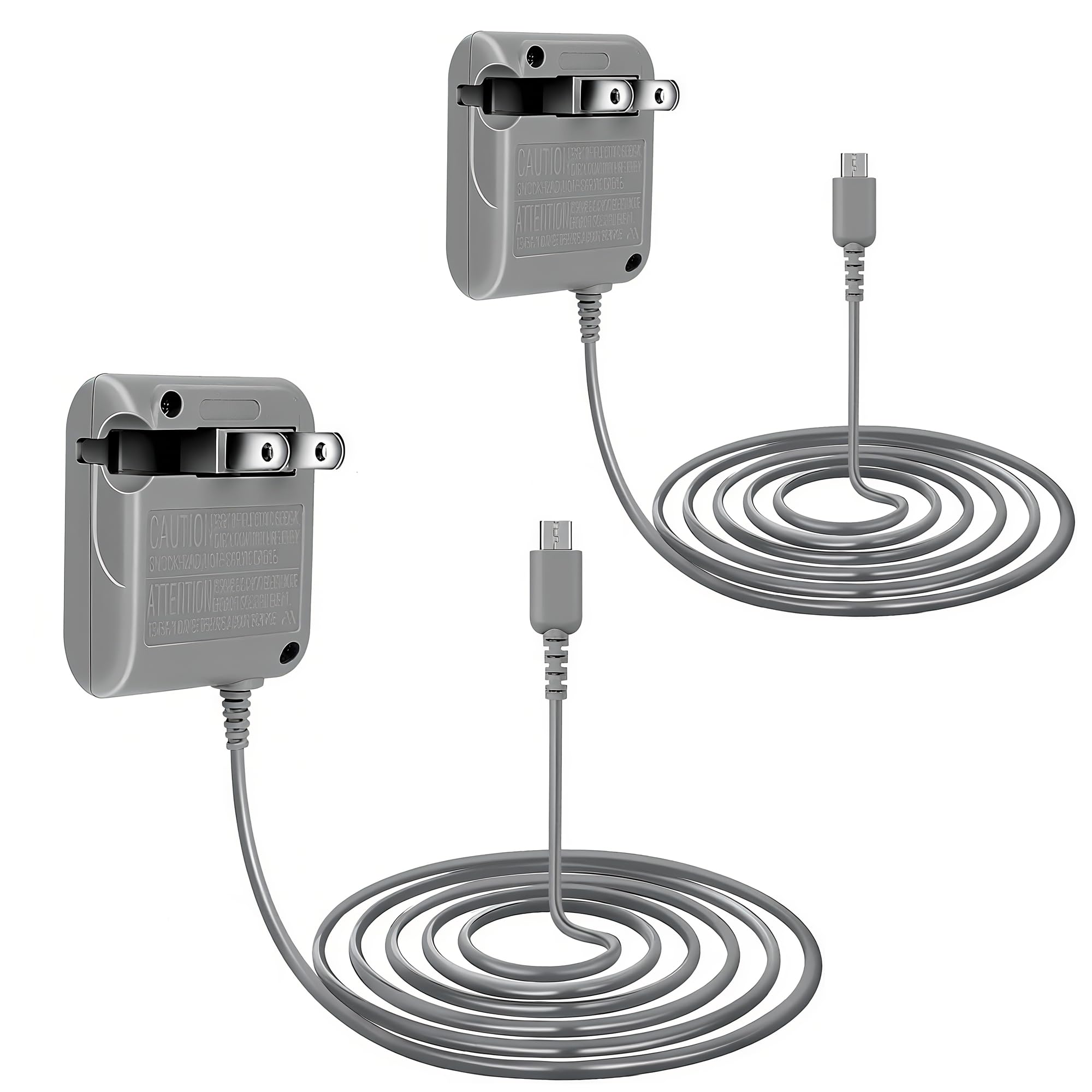 DTianSir 2 Pack DS Lite Charger, Charging Adapter for Nintendo DS Lite, 100-240V AC Wall Power Adapter