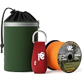 Aystkniet Arborist Throw Line Kit with Slick Rope &amp; 12/14/16oz Throw Weight &amp; Reflective Storage Bag, Polyester Throw Line and Arborist Throw Ball Kit for High Limbs Trimming Cutting Tree Work