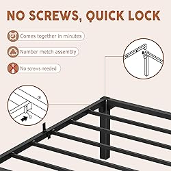 GarveeHome 14 Inch King Bed Frame, Heavy Duty Metal