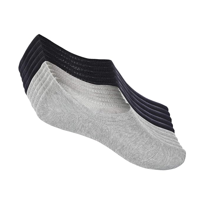 TUUHAW Füßlinge Damen Herren Footies Unsichtbare Kurze 10 Paar Sneaker Socken Großes Silikonpad Verhindert Verrutschen