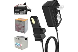 TOOAEMIS 12V Battery Charger for Power Wheels Gray Battery and Orange Top Battery 12V Powered Wheels Battery Charger Replacement Fisher Price Adapter