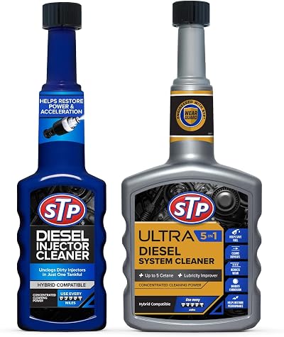 STP Diesel Fuel Additive Bundle: Ultra 5-in-1 Cleaner & Diesel Injector Cleaner