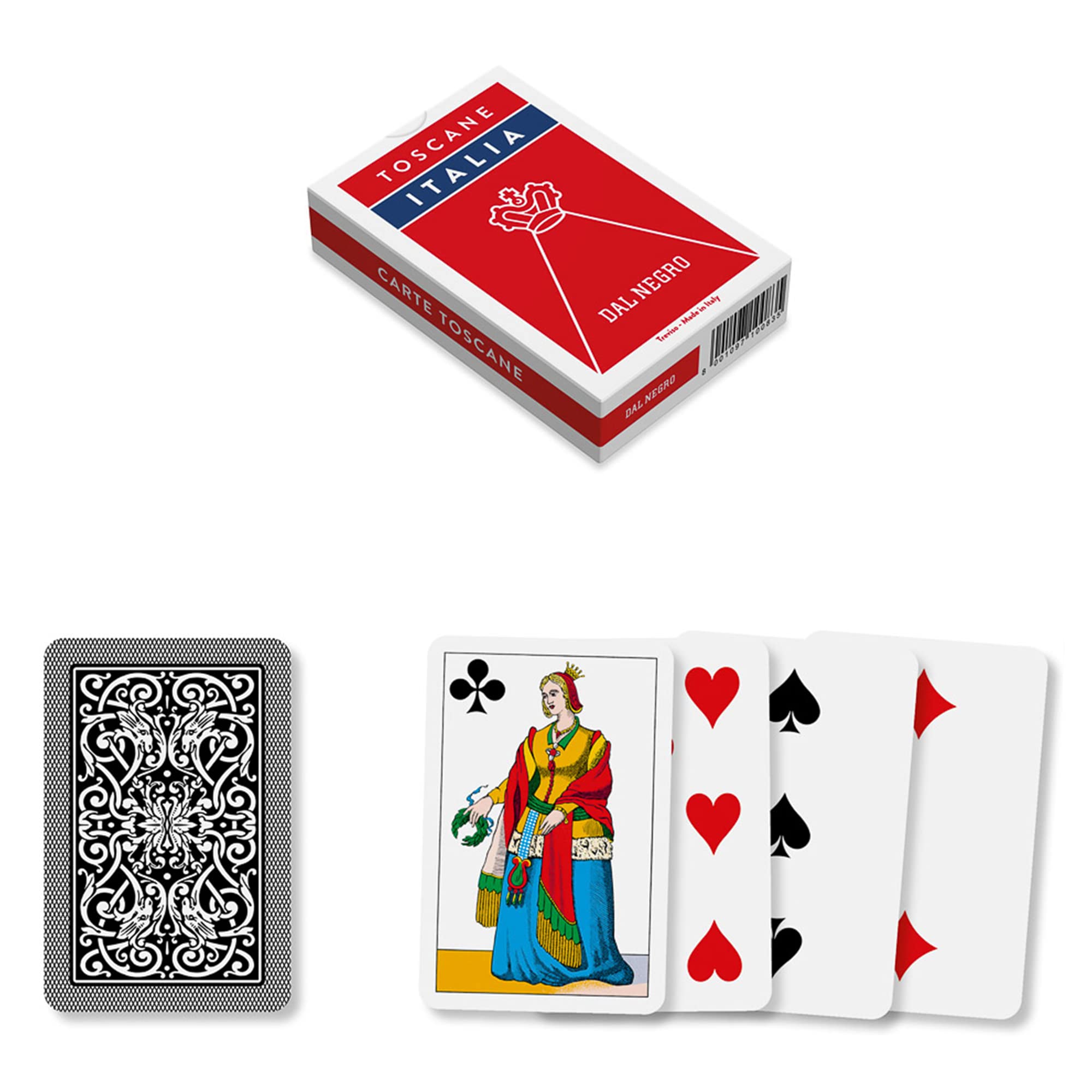 Dal - Toscane Italia Playing Cards, Multicoloured, 10083