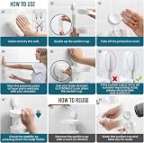 TAILI Suction Soap Dish Shower Holder 3 kg Double Layer Wall Mount view 7
