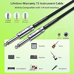 50 ft Guitar Cable, 20AWG 99.99% OFC - A Must for