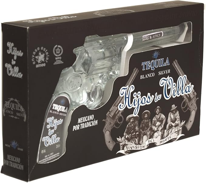 Hijos de Villa - Tequila Blanco en Botella Pistola, 20 cl: Amazon.es