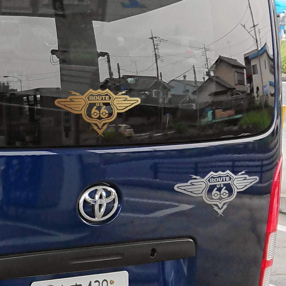 Amazon Co Jp Route66 Storm カッティングステッカー 耐候性5年 Silver 11 0x6 0 Cm 車 バイク